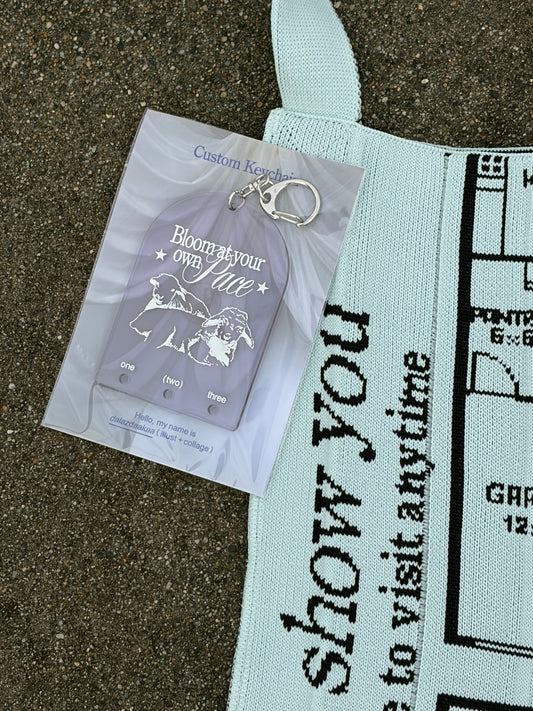 【dalazdaakaa Keychain Set】 Knitty / HS / dala / Mint