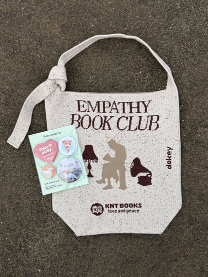 【dalazdaakaa Button Badge Set】 Fourty / Empathy / Beige