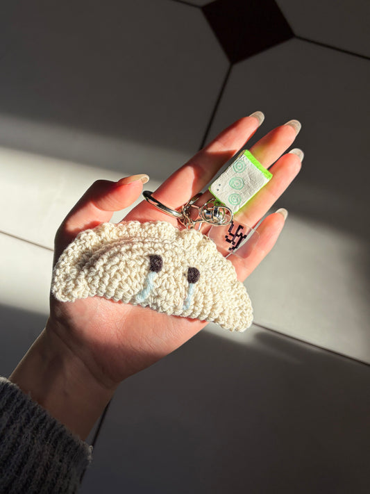 Keychain Crochet / Gyoza -不憫餃子-