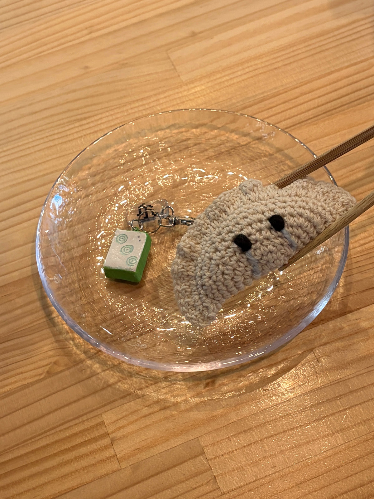 Keychain Crochet / Gyoza -不憫餃子-